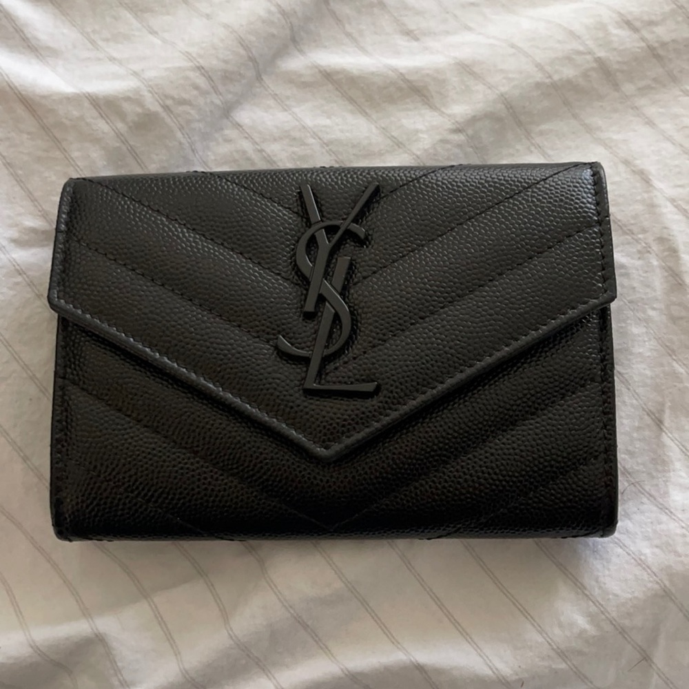 Saint Laurent quilted leather wallet